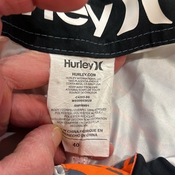 Mens Hurley swim shorts size 40 - Picture 5 of 10